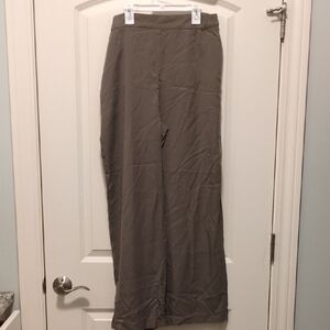 Tahari Taupe Elastic-Waist Pants